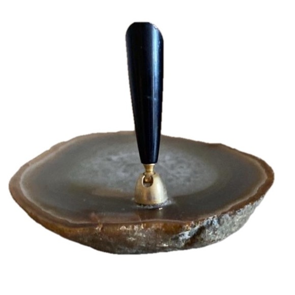 Agate Pen Holder Naturalism Office Decor Desk Pen Graduation Gift Hand Crafted - Picture 8 of 9
